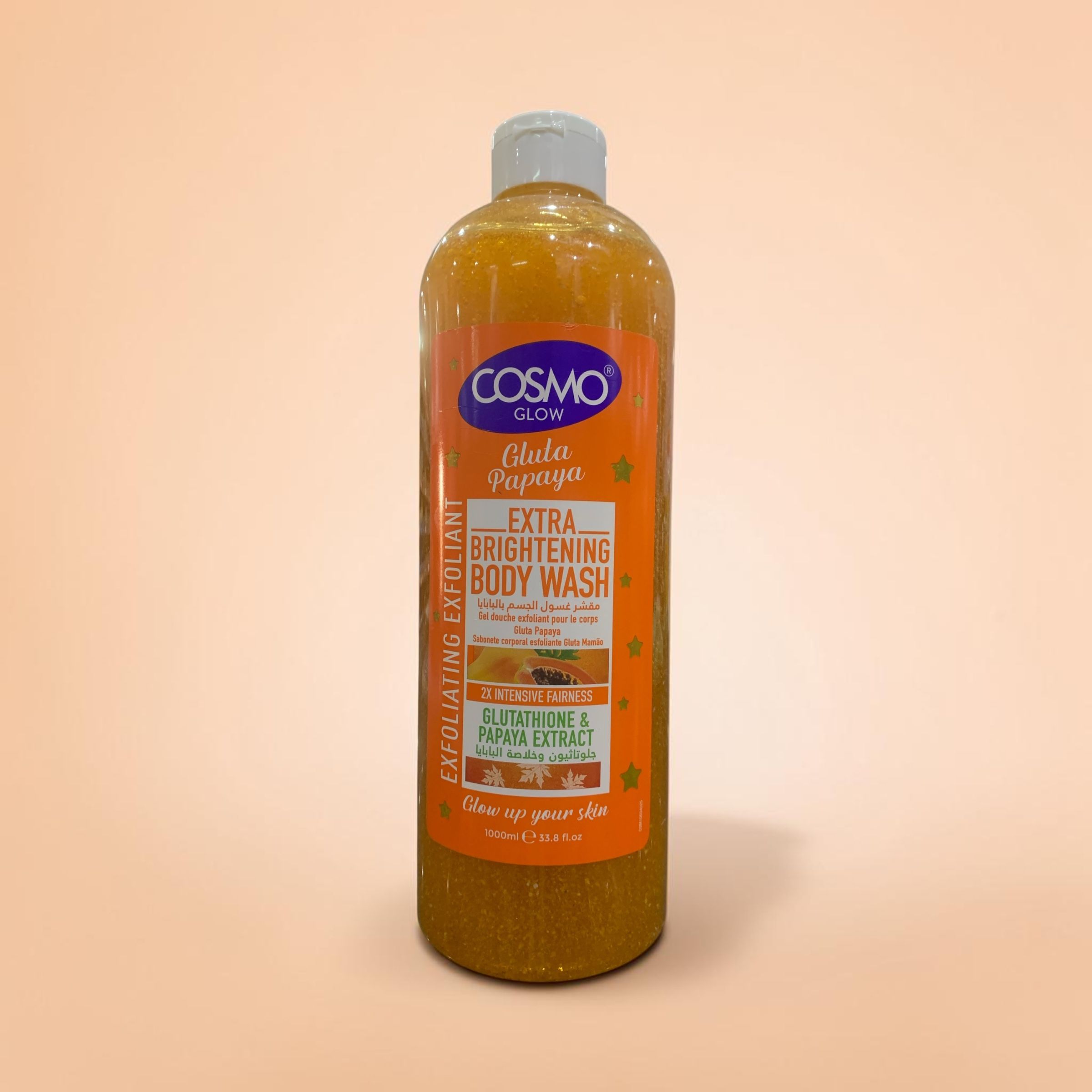 COSMO GOLD GLUTA &AMP; PAPAYA EXTRACT EXFOLIATING WASH 1000ML